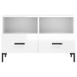 vidaXL Mobile Porta TV Bianco Lucido 80x36x50 cm in Legno Multistrato vidaXL Mobile Porta TV Bianco Lucido 80x36x50 cm in Legno Multistrato