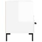 vidaXL Mobile Porta TV Bianco Lucido 80x36x50 cm in Legno Multistrato vidaXL Mobile Porta TV Bianco Lucido 80x36x50 cm in Legno Multistrato