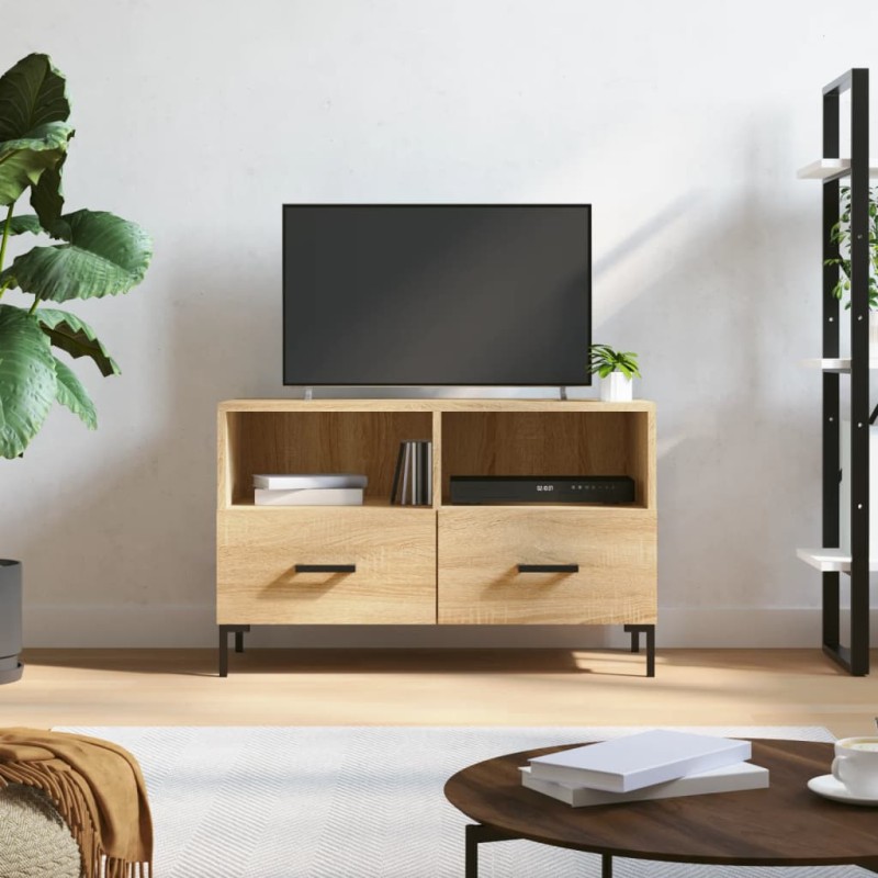 vidaXL Mobile per TV Rovere Sonoma 80x36x50 cm Legno Multistrato vidaXL Mobile per TV Rovere Sonoma 80x36x50 cm Legno Multistrato