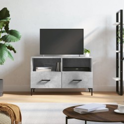 vidaXL Mobile per TV Grigio Cemento 80x36x50 cm Legno Multistrato