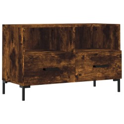 vidaXL Mobile Porta TV Rovere Fumo 80x36x50 cm in Legno Multistrato