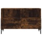 vidaXL Mobile Porta TV Rovere Fumo 80x36x50 cm in Legno Multistrato vidaXL Mobile Porta TV Rovere Fumo 80x36x50 cm in Legno Multistrato