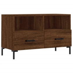 vidaXL Mobile Porta TV Rovere Marrone 80x36x50 cm in Legno Multistrato