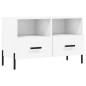 vidaXL Mobile Porta TV Bianco 80x36x50 cm in Legno Multistrato vidaXL Mobile Porta TV Bianco 80x36x50 cm in Legno Multistrato
