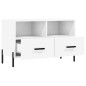 vidaXL Mobile Porta TV Bianco 80x36x50 cm in Legno Multistrato vidaXL Mobile Porta TV Bianco 80x36x50 cm in Legno Multistrato