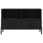 vidaXL Mobile Porta TV Nero 80x36x50 cm in Legno Multistrato vidaXL Mobile Porta TV Nero 80x36x50 cm in Legno Multistrato