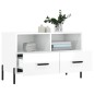 vidaXL Mobile Porta TV Bianco Lucido 80x36x50 cm in Legno Multistrato vidaXL Mobile Porta TV Bianco Lucido 80x36x50 cm in Legno Multistrato
