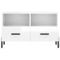 vidaXL Mobile Porta TV Bianco Lucido 80x36x50 cm in Legno Multistrato vidaXL Mobile Porta TV Bianco Lucido 80x36x50 cm in Legno Multistrato