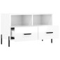 vidaXL Mobile Porta TV Bianco Lucido 80x36x50 cm in Legno Multistrato vidaXL Mobile Porta TV Bianco Lucido 80x36x50 cm in Legno Multistrato