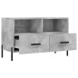 vidaXL Mobile per TV Grigio Cemento 80x36x50 cm Legno Multistrato vidaXL Mobile per TV Grigio Cemento 80x36x50 cm Legno Multistrato