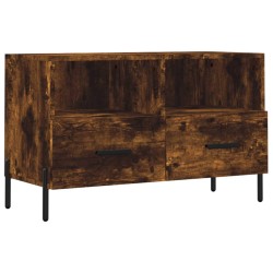 vidaXL Mobile Porta TV Rovere Fumo 80x36x50 cm in Legno Multistrato