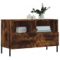 vidaXL Mobile Porta TV Rovere Fumo 80x36x50 cm in Legno Multistrato vidaXL Mobile Porta TV Rovere Fumo 80x36x50 cm in Legno Multistrato