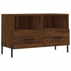 vidaXL Mobile Porta TV Rovere Marrone 80x36x50 cm in Legno Multistrato