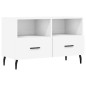 vidaXL Mobile Porta TV Bianco 80x36x50 cm in Legno Multistrato vidaXL Mobile Porta TV Bianco 80x36x50 cm in Legno Multistrato