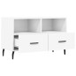 vidaXL Mobile Porta TV Bianco 80x36x50 cm in Legno Multistrato vidaXL Mobile Porta TV Bianco 80x36x50 cm in Legno Multistrato