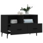 vidaXL Mobile Porta TV Nero 80x36x50 cm in Legno Multistrato