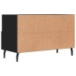 vidaXL Mobile Porta TV Nero 80x36x50 cm in Legno Multistrato