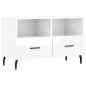 vidaXL Mobile Porta TV Bianco Lucido 80x36x50 cm in Legno Multistrato vidaXL Mobile Porta TV Bianco Lucido 80x36x50 cm in Legno Multistrato