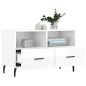 vidaXL Mobile Porta TV Bianco Lucido 80x36x50 cm in Legno Multistrato vidaXL Mobile Porta TV Bianco Lucido 80x36x50 cm in Legno Multistrato