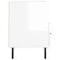 vidaXL Mobile Porta TV Bianco Lucido 80x36x50 cm in Legno Multistrato vidaXL Mobile Porta TV Bianco Lucido 80x36x50 cm in Legno Multistrato