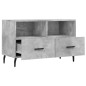 vidaXL Mobile per TV Grigio Cemento 80x36x50 cm Legno Multistrato vidaXL Mobile per TV Grigio Cemento 80x36x50 cm Legno Multistrato