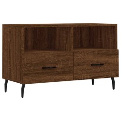 vidaXL Mobile Porta TV Rovere Marrone 80x36x50 cm in Legno Multistrato