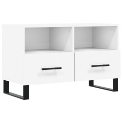 vidaXL Mobile Porta TV Bianco 80x36x50 cm in Legno Multistrato