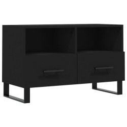 vidaXL Mobile Porta TV Nero 80x36x50 cm in Legno Multistrato