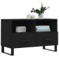 vidaXL Mobile Porta TV Nero 80x36x50 cm in Legno Multistrato vidaXL Mobile Porta TV Nero 80x36x50 cm in Legno Multistrato