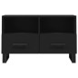 vidaXL Mobile Porta TV Nero 80x36x50 cm in Legno Multistrato vidaXL Mobile Porta TV Nero 80x36x50 cm in Legno Multistrato
