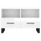 vidaXL Mobile Porta TV Bianco Lucido 80x36x50 cm in Legno Multistrato vidaXL Mobile Porta TV Bianco Lucido 80x36x50 cm in Legno Multistrato