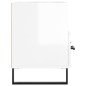 vidaXL Mobile Porta TV Bianco Lucido 80x36x50 cm in Legno Multistrato vidaXL Mobile Porta TV Bianco Lucido 80x36x50 cm in Legno Multistrato