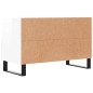 vidaXL Mobile Porta TV Bianco Lucido 80x36x50 cm in Legno Multistrato vidaXL Mobile Porta TV Bianco Lucido 80x36x50 cm in Legno Multistrato