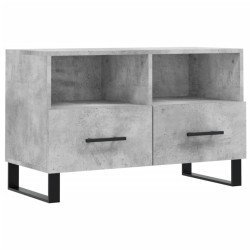 vidaXL Mobile per TV Grigio Cemento 80x36x50 cm Legno Multistrato