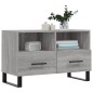 vidaXL Mobile Porta TV Grigio Sonoma 80x36x50 cm in Legno Multistrato vidaXL Mobile Porta TV Grigio Sonoma 80x36x50 cm in Legno Multistrato