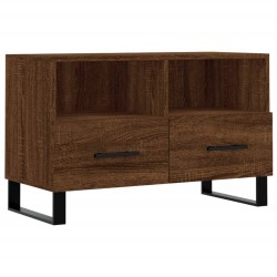 vidaXL Mobile Porta TV Rovere Marrone 80x36x50 cm in Legno Multistrato