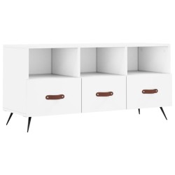 vidaXL Mobile Porta TV Bianco 102x36x50 cm in Legno Multistrato