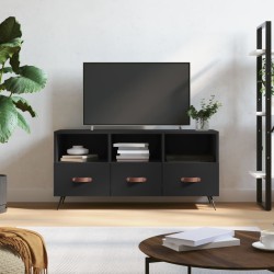 vidaXL Mobile Porta TV Nero 102x36x50 cm in Legno Multistrato