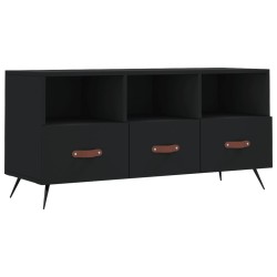 vidaXL Mobile Porta TV Nero 102x36x50 cm in Legno Multistrato