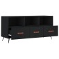 vidaXL Mobile Porta TV Nero 102x36x50 cm in Legno Multistrato vidaXL Mobile Porta TV Nero 102x36x50 cm in Legno Multistrato