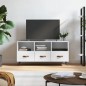 vidaXL Mobile Porta TV Bianco Lucido 102x36x50 cm in Legno Multistrato vidaXL Mobile Porta TV Bianco Lucido 102x36x50 cm in Legno Multistrato