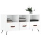 vidaXL Mobile Porta TV Bianco Lucido 102x36x50 cm in Legno Multistrato vidaXL Mobile Porta TV Bianco Lucido 102x36x50 cm in Legno Multistrato
