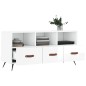 vidaXL Mobile Porta TV Bianco Lucido 102x36x50 cm in Legno Multistrato vidaXL Mobile Porta TV Bianco Lucido 102x36x50 cm in Legno Multistrato