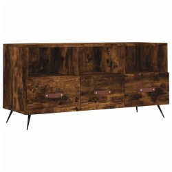 vidaXL Mobile Porta TV Rovere Fumo 102x36x50 cm in Legno Multistrato