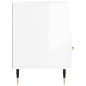 vidaXL Mobile Porta TV Bianco Lucido 102x36x50 cm in Legno Multistrato