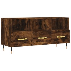 vidaXL Mobile Porta TV Rovere Fumo 102x36x50 cm in Legno Multistrato