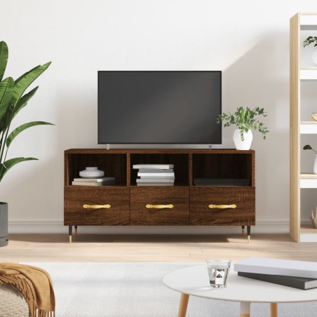 vidaXL Mobile TV Rovere Marrone 102x36x50 cm in Legno Multistrato
