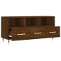 vidaXL Mobile TV Rovere Marrone 102x36x50 cm in Legno Multistrato