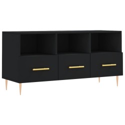 vidaXL Mobile Porta TV Nero 102x36x50 cm in Legno Multistrato