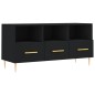 vidaXL Mobile Porta TV Nero 102x36x50 cm in Legno Multistrato